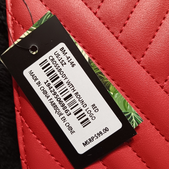 NWT Badgley Mischka red crossbody - Picture 2 of 9